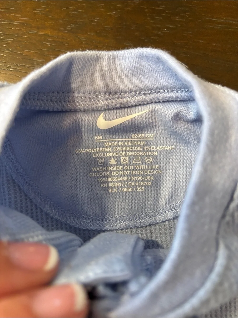 Nike lilac ribbed